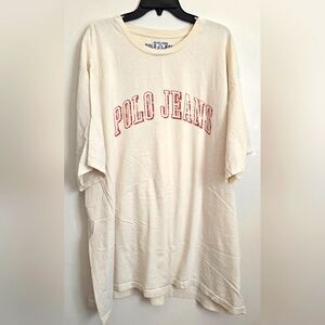 Vintage Men's Polo Jeans Short Sleeve T-Shirt 3x 90s Streetwear Oversized